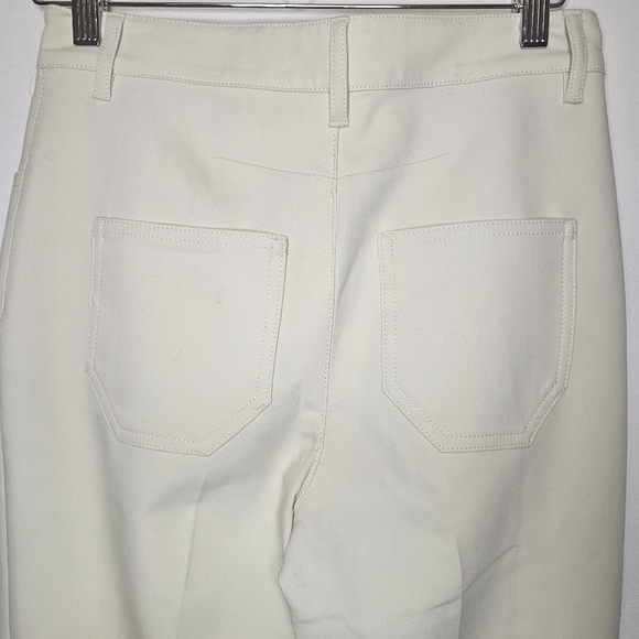 NWT Massimo Dutti Cream Pin Tuck Pants Size 4 - Picture 9 of 12